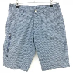 カッパ ハーフパンツ 白×ネイビー系 チェック ストレッチ  メンズ 76 ゴルフウェア Kappa