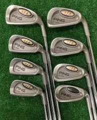 【中古】 ピン i3 O-SIZE  9S アイアンセット IR CUSHIN JZスチール (フレックスS) メンズ 男性用 右利き 右用 Dランク ゴルフクラブ