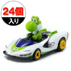 ミニカー　[24個入り] Pウイング ヨッシー(ホワイト×グリーン×ブルー) 「マリオカート プルバック」 プルバックカー [TV055Y] 新品】ミニカー [24個入り] Pウイング ヨッシー(ホワイト