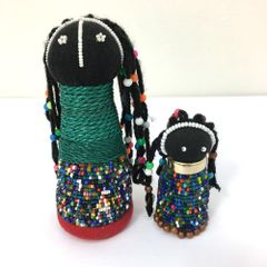 ンデベレ人形 南アフリカ ビーズ 子宝 安産 お守り 魔除け - メルカリ