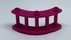 LEGO パーツ　柵　ラウンド　4×4×2 マゼンタ