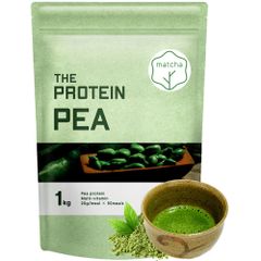 ザプロ ピープロテイン 1kg 抹茶 風味 武内製薬 THE PROTEIN 人工甘味料不使用 プロテイン ダイエット 女性 男性 低糖質 低脂質 低カロリー えんどう豆 リッチチョコ 抹茶 BCAA アルギニン 鉄分 筋トレ ビタミン たんぱく質