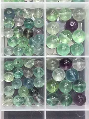 フロライト（虹色）：天然石パワーストーンまとめ売り（激安価格：No.3130）（まとめ買い3点以上同梱包の割引10%対象商品：要相談）：高品質AA商品：素材／材料：ハンドメイド