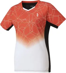 【新品・5営業日で発送】ゴーセン レディースゲームシャツ (T2413) 色 : カーマインレッド サイズ : L 