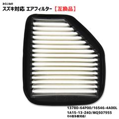 13780-64P00 エアーフィルター 互換品 スズキ対応 エアクリーナー 交換用 メンテナンス 燃費向上 清浄
