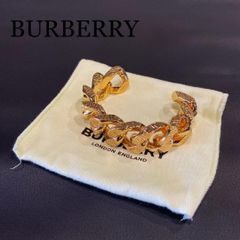 希少☆ BURBERRY バーバリー TBモノグラム デザイナーピアス ゴールド