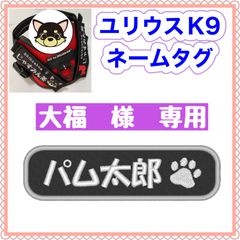 大福様　専用　ユリウスk9 キロナイナー　犬用品　ネームタグ　刺繍名前ワッペン　ハーネス名札　犬