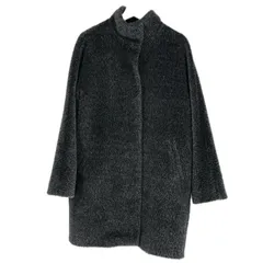 Max Mara Studio マックスマーラ ステュディオ シャギーコート 60861033000 アルパカ/ウール ブラック レディース 【中古】