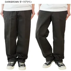 新品 ディッキーズ DICKIES メンズ パンツ 874 ORIGINAL FIT WORK PANT オリジナルフィット ワークパンツ チノパンツ チノパン ダークブラウン 男性 アメカジ カルチャー TATOO ローライダー チカーノ 太め HIPHOP