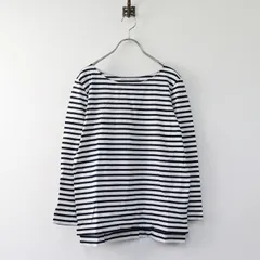 アデュートリステス ADIEU TRISTESSE コットン ボーダーカットソー/ダークネイビー ホワイト トップス【2400013739771】のサムネイル