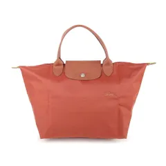 新品 ロンシャン LONGCHAMP ハンドバッグ ル プリアージュ グリーン トップハンドルバッグ Mサイズ チェストナット