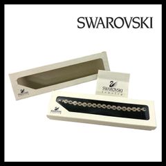 【SWAROVSKI】 ブレスレット シルバーカラー ゴールド/金カラー クリスタル ラインストーン バングル スワロフスキー (SER-4237)