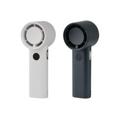 ホワイト×ブラック 【2024年モデル】Smaly 超風量 HANDY FAN ハンディファン ホワイト×マット ブラック 2個セット 携帯扇風機 100段階風量調整 充電池 USB充電 Type-C 対応 ギフト プレゼント 贈り物