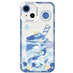 サンリオ シナモロール iphone14pro max 用 ケース かわいい スマホケース アイフォン14promax 用 カバー 透明 A