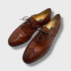 ☆COLE HAAN☆コールハーン☆ウィングチップシューズ☆メダリオン☆イタリア製☆レザーシューズ☆ブラウン☆26.5cm☆I25M