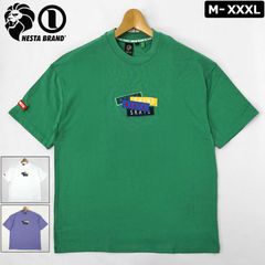 【カラー・サイズ選択可】ネスタブランド メンズ ドロップショルダー 半袖Tシャツ 222NB1004 ワッペン 新品 【NESTA BRAND正規販売店】