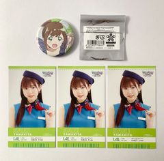 まとめ売り】 i☆Ris アイリス 山北早紀 搭乗券風カード 缶バッジ 4点