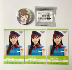 【まとめ売り】 i☆Ris アイリス 山北早紀 搭乗券風カード 缶バッジ 4点セット