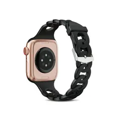 [42/44/45/49mm/ブラック]Apple Watch バンド ベルト