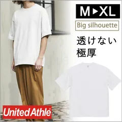 【新品】極厚 厚地 透けない Tシャツ  ビッグシルエット 抜け感 こなれ感 ホワイト 白 ユナイテッドアスレ Tシャツ 4411-01 9.1オンス マグナムウェイト 半袖 コットン 綿100％ M L XL ｔシャツ