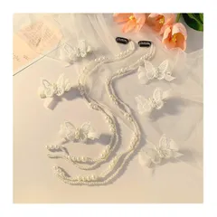 【迅速発送】リボン ヘアピン 6個セット パール 編み込み 蝶 ヘアクリップ パールヘッドバンド 蝶結び ヘアピン 髪飾り 可愛い 森ガール お姫様 蝶結び おしゃれ レース ヘアアクセサリー 女の子 お茶会 結婚式 学園祭 文化祭 誕生日 子供 レディース