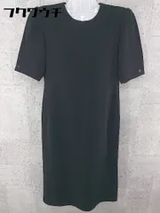 ◇ LAPINE ラピーヌ 半袖 膝下丈 ワンピース サイズ7 ブラック レディース 【中古】 【1002801037307】