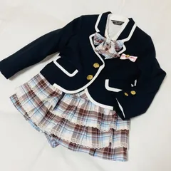 ミチコロンドン フォーマルスーツ　115 120 チェック柄　卒園式　入学式