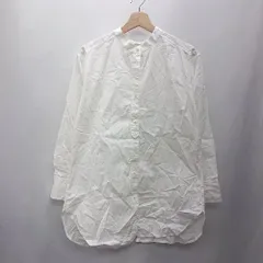 ◇ Θ 1_OF MINE ワンオブマイン 長袖 スタンドカラーシャツ サイズ表記なし ホワイト レディース E  【1502060046015】