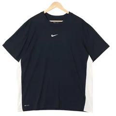 NIKE ナイキ DRI-FIT 半袖Tシャツ メンズUS-2XL ポリエステル センタースウッシュ ブラック hsc-0279n