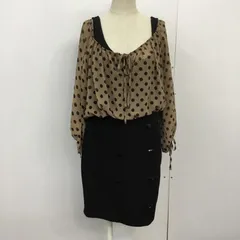 CECIL McBEE セシルマクビー ワンピース ミニスカート ドット 七分丈