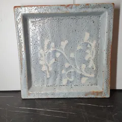 【美品・銘あり】四方皿 大皿 陶器 萩焼 和食器 志野焼 皿 JAPAN アンティーク ヴィンテージ 正月 お節 年末年始 パーティー 日本