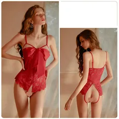 セクシーランジェリー ベビードール ナイトウエア スリップ 勝負下着 エロ下着 透け シースルー レース リボン コスプレ 春 夏 秋 冬 クリスマス Sサイズ Mサイズ レッド ホワイト ブラック