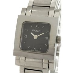 GUCCI 腕時計 スクエアフェイス S/S クオーツ ブラック文字盤 7900P