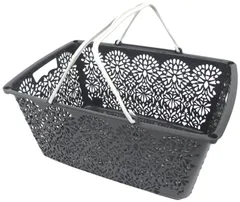 【人気商品】幅507×奥行360×高さ240mm MB019 クールグレイ レジかごバスケット マハロカンパニー