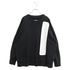 Martin Margiela (マルタンマルジェラ) Label Sweat Shirts S62GU0048 ラベル クルーネック スウェットトレーナー ブラックのサムネイル