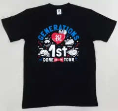 【中古】Tシャツ(男性アイドル) GENERATIONS 1st DOME TOUR Tシャツ ブラック Mサイズ 「GENERATIONS LIVE TOUR 2018 “UNITED JOURNEY”」