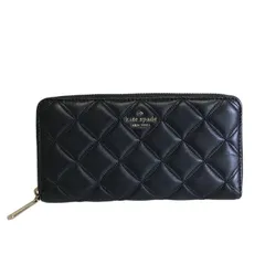 KATE SPADE ケイトスペード 長財布 レディース WLRU6340 001 ブラック レザー 札入れ カード入れ 小銭入れ 中古 W1のサムネイル