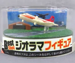 中古】ミニカー 飛行機のテイクオフ YS-11(ホワイト×オレンジ
