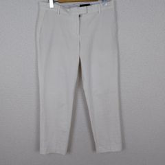 TOMORROWLAND collection トゥモローランドコレクション スラックス 織柄 ホワイト 40サイズ レディース 古着 モード