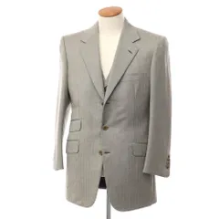 【中古】ブリオーニ Brioni ヘリンボーン織ウール テーラードジャケット グレー【サイズ表記なし（M位）】【メンズ】のサムネイル