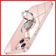 【新着商品】OURJOY iPhone15 適用 ケース リング付き クリア アイフォン15 スマホケース 透明 TPU 耐衝撃 ストラップホール付き 一体型スタンド機能 車載ホルダー対応 アイホン15 携帯ケース カバー・クリア