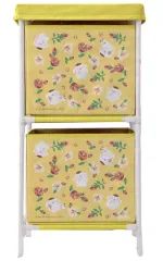 【中古】雑貨 ポムポムプリン 花柄2段収納ボックス 「サンリオキャラクターズ」
