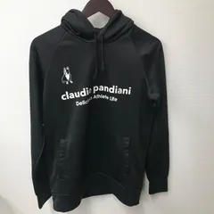M8063 claudio pandiani クラウディオパンディアーニ パーカー フード Mサイズ ブラック 黒 メンズ サッカージャンキー ポリエステル