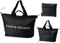 DEAN＆DELUCA ディー ン＆デルーカ トートバッグ レデ ィース エコバッグ 大容量 黒 買 い物バッグ 人気 シンプル 旅行
