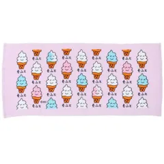 【メール便】おえかきさん プリントロングタオル フェイスタオル そふとさんカラフル