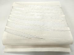 夏帯豪華絢爛綺麗美品長さ405cmオフホワイト菱型正絹(新品) - メルカリ