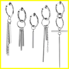 【最短発送】フェイクピアス イヤーカフ メンズ フープイヤリング レディース イヤリング ノンホールピアス INTERNATIONAL] 韓国 穴なし [SEIYA 両耳セット