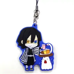 【中古】雑貨 伊黒小芭内 「鬼滅の刃 ～無限列車編～×ローソン ラバーストラップ(買い物)」