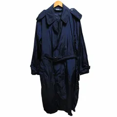ポロ バイ ラルフローレン Polo by Ralph Lauren ヴィンテージ 80s トレンチコート ジャケット ナイロン ベルト 長袖 三角タグ 紺 ネイビー M 1011のサムネイル