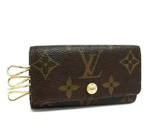 LOUIS VUITTON ルイヴィトン  M62631 モノグラム ミュルティクレ4 4連 キーケース 鍵入れ メンズ レディース ブラウン系 DJ2093